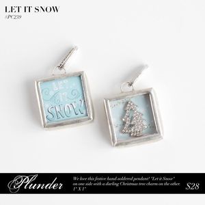 Let it snow pendant